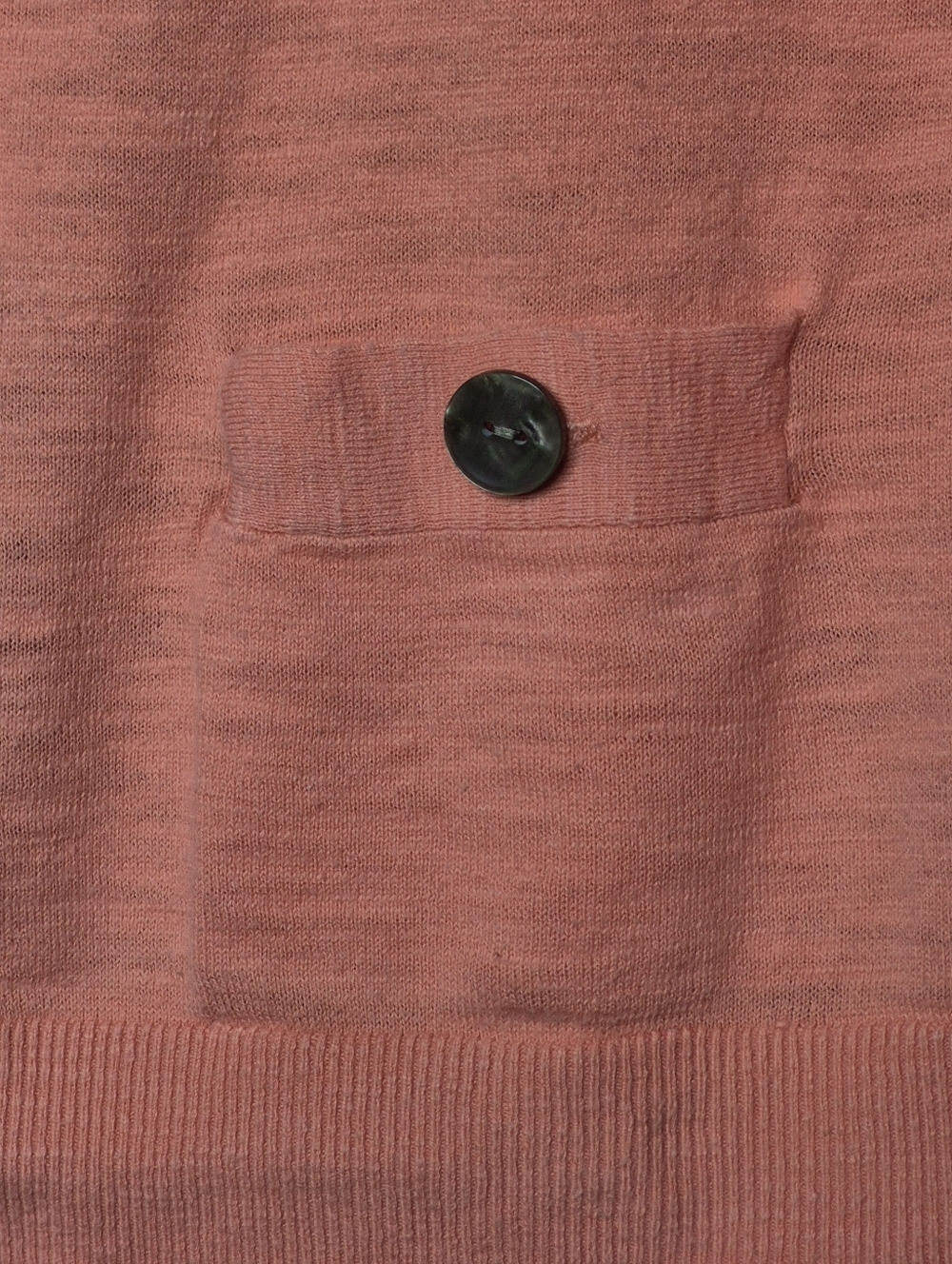 Banana Republic Coral Cardigan Lightweight Knit Button Front Pocket Sweater Sz L - Picture 6 of 9